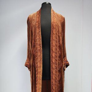 Johnny Was - Maude Velvet Kimono Coat (Desert Poppy)  [size small] [NewWithTags]